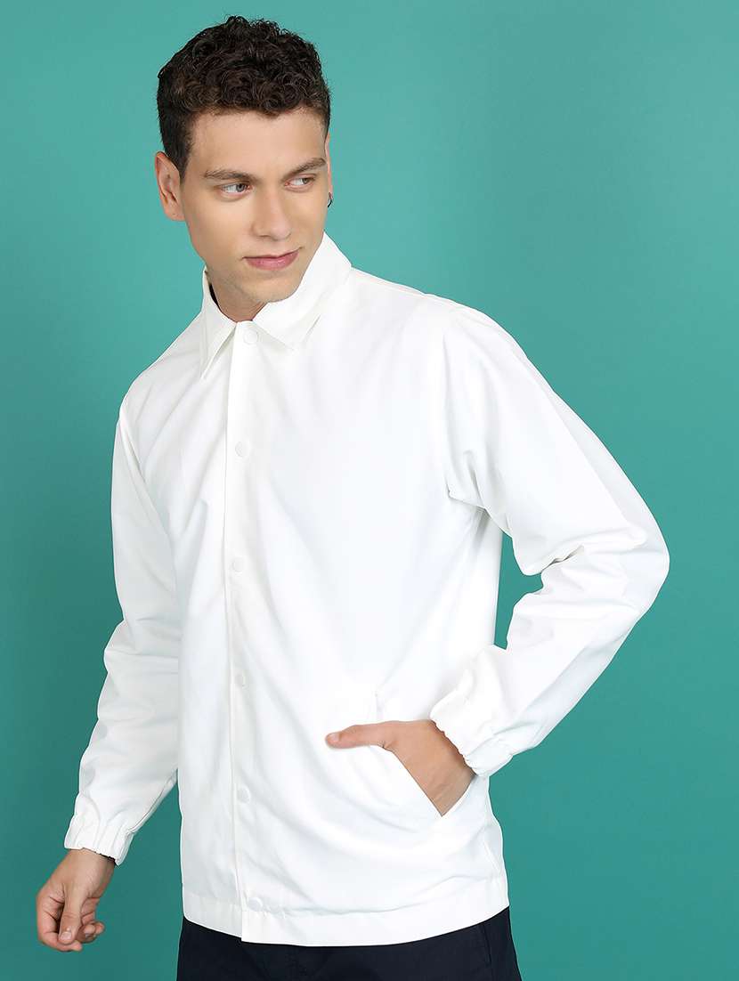 men solid long sleeve regular fit jacket - 22499624 -  Standard Image - 3