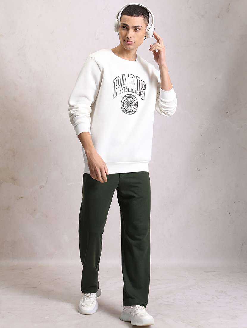 men solid mid rise full length track pant - 22499634 -  Standard Image - 5