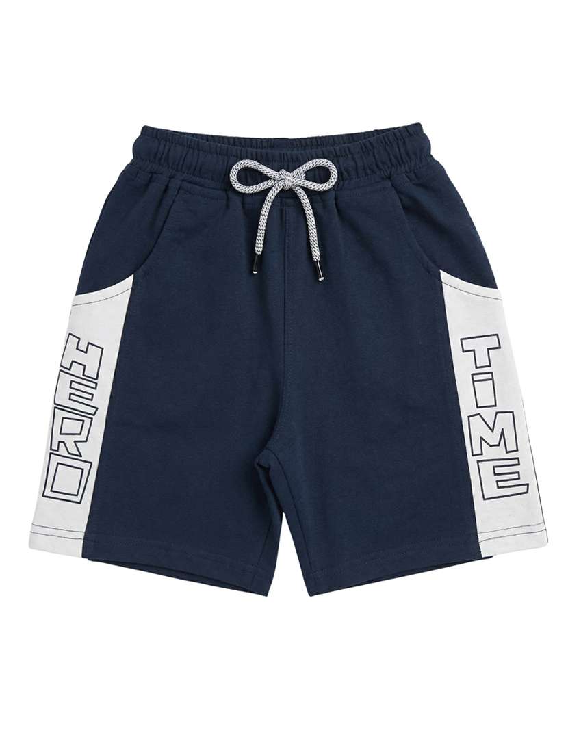 boys printed elastic waist shorts