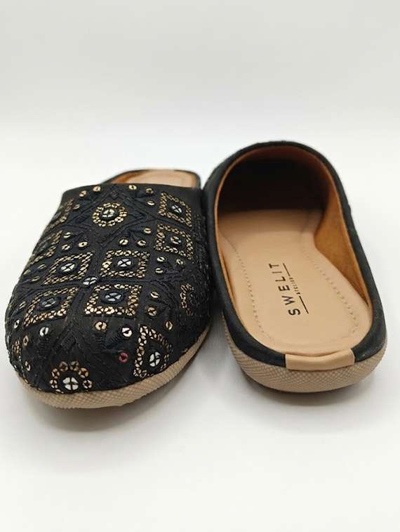 women embroidered slip on mules - 22499671 -  Standard Image - 3