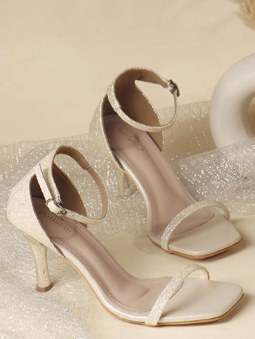 women solid ankle strap sandal