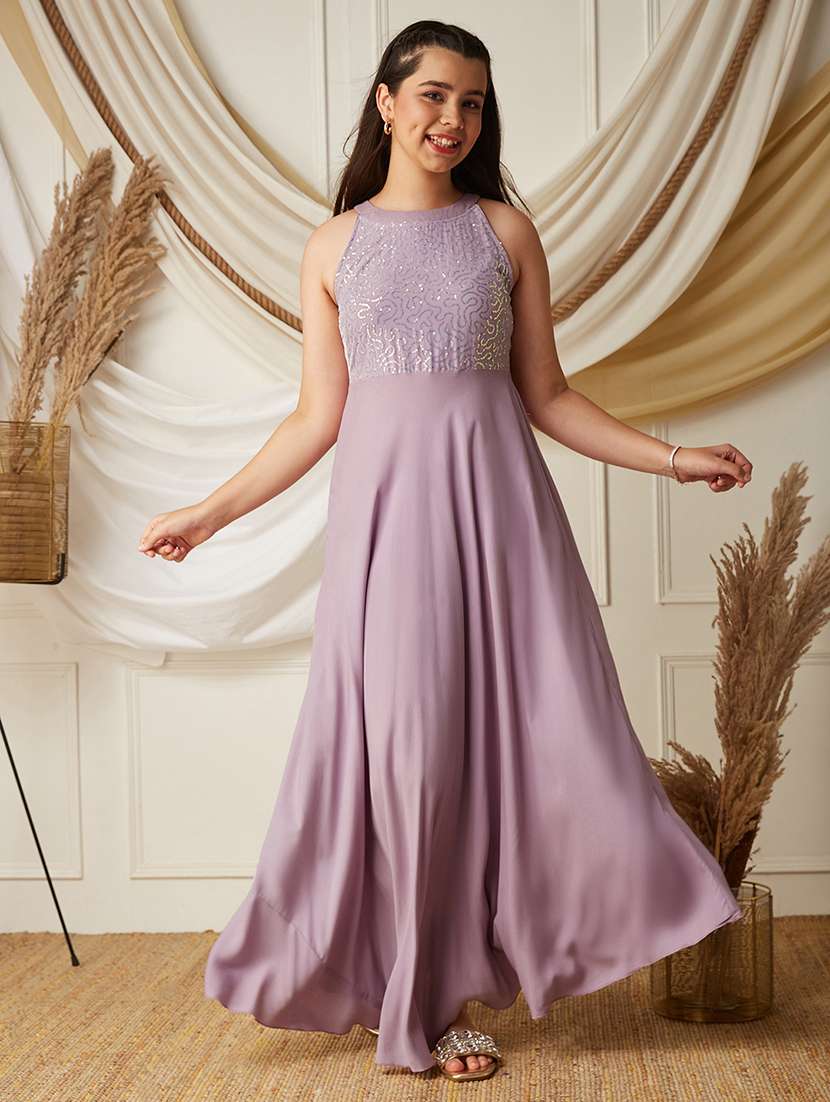 girls sequined sleeveless fit and flare dress - 22499708 -  Standard Image - 3