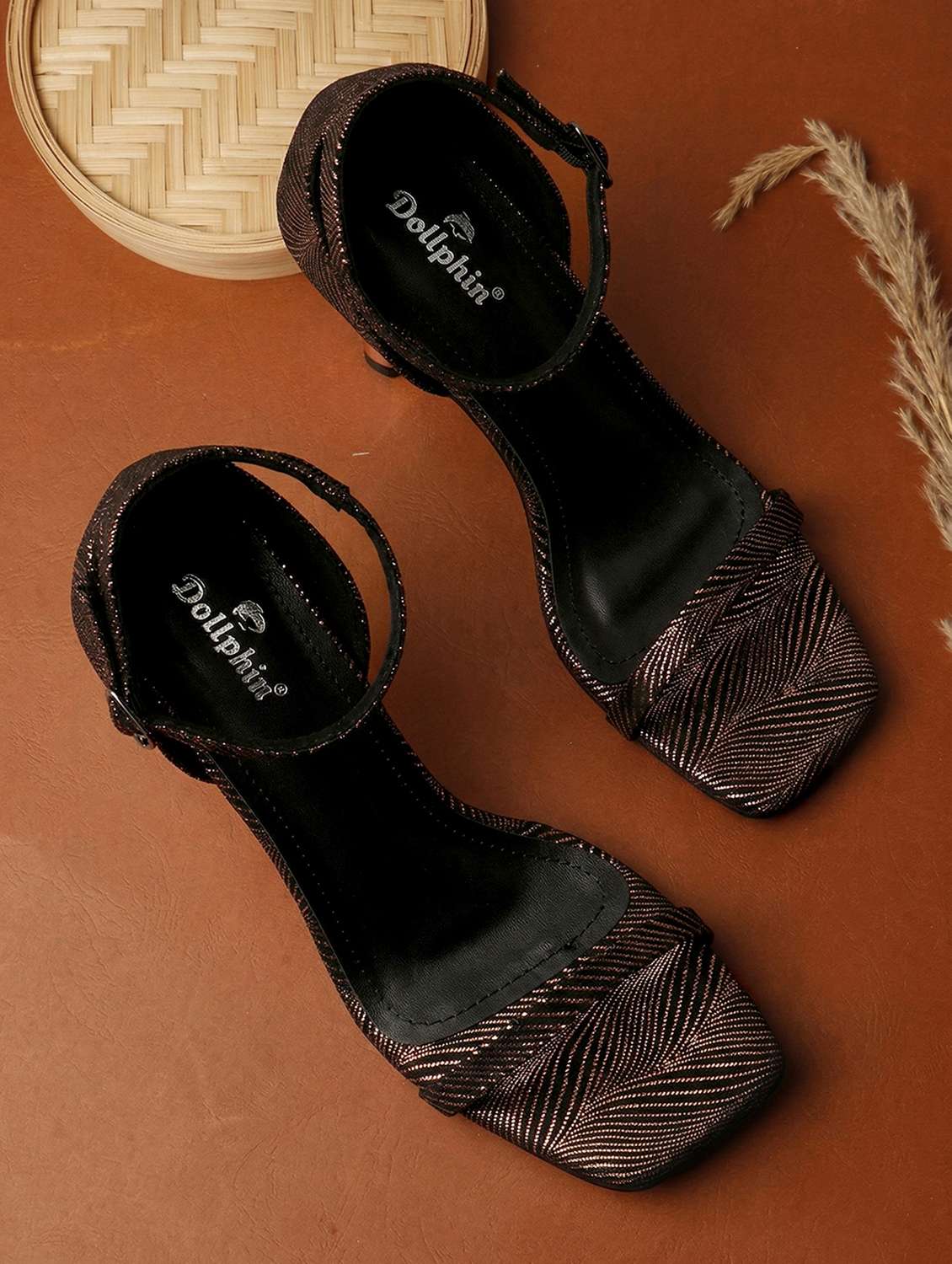 women embellished ankle strap sandal