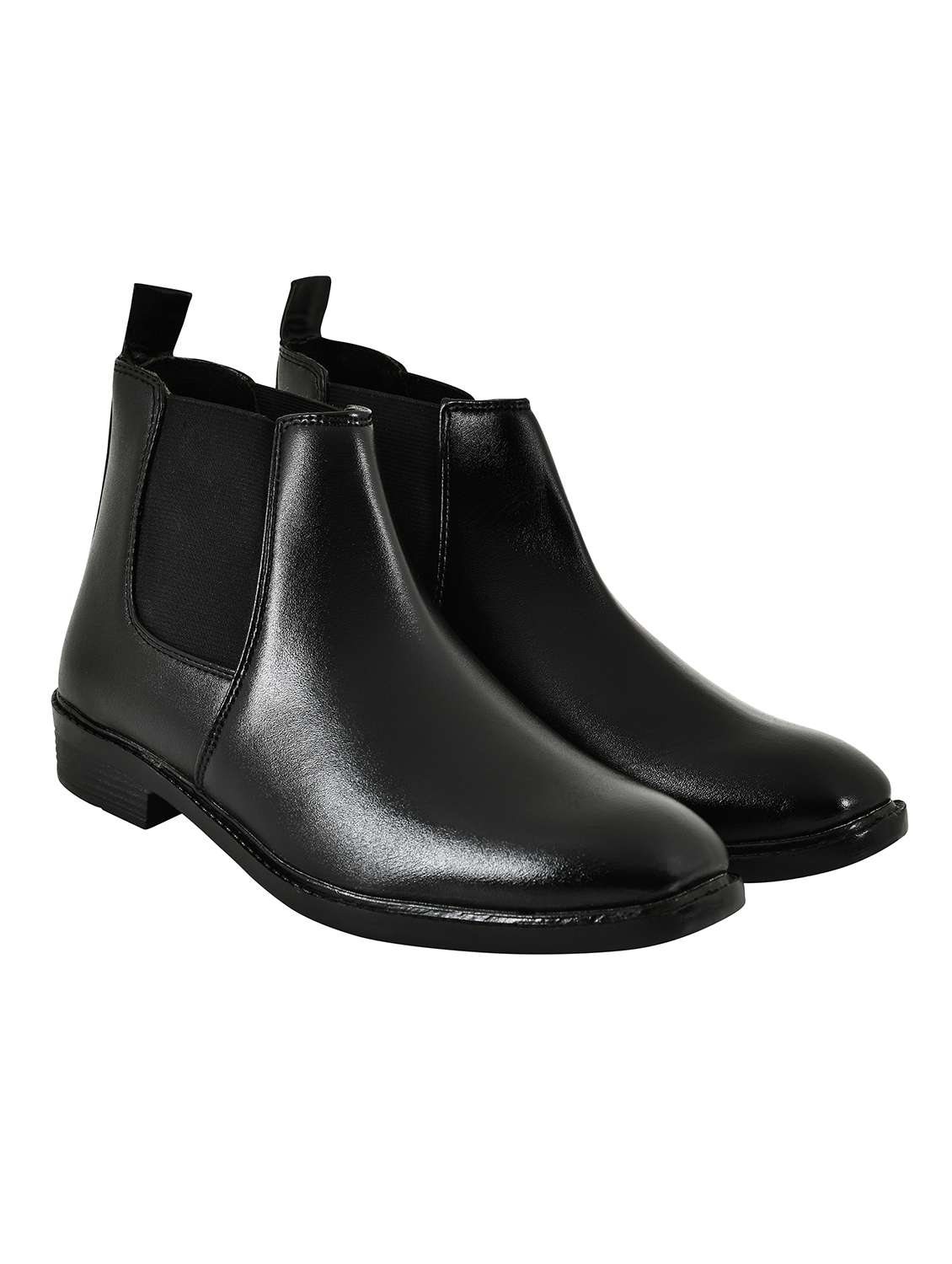 men black slip on boot