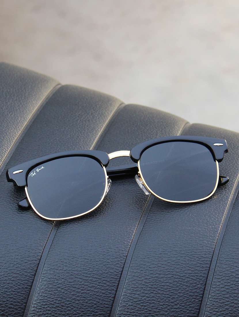 ted smith unisex green premium italian acetate sunglasses with polarized lenses.