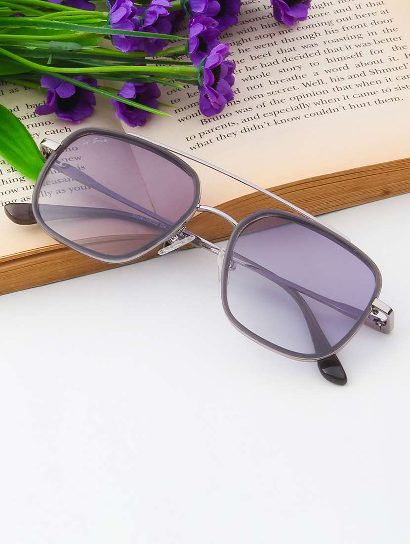 ted smith unisex pink premium metal sunglasses with polarized lenses.
