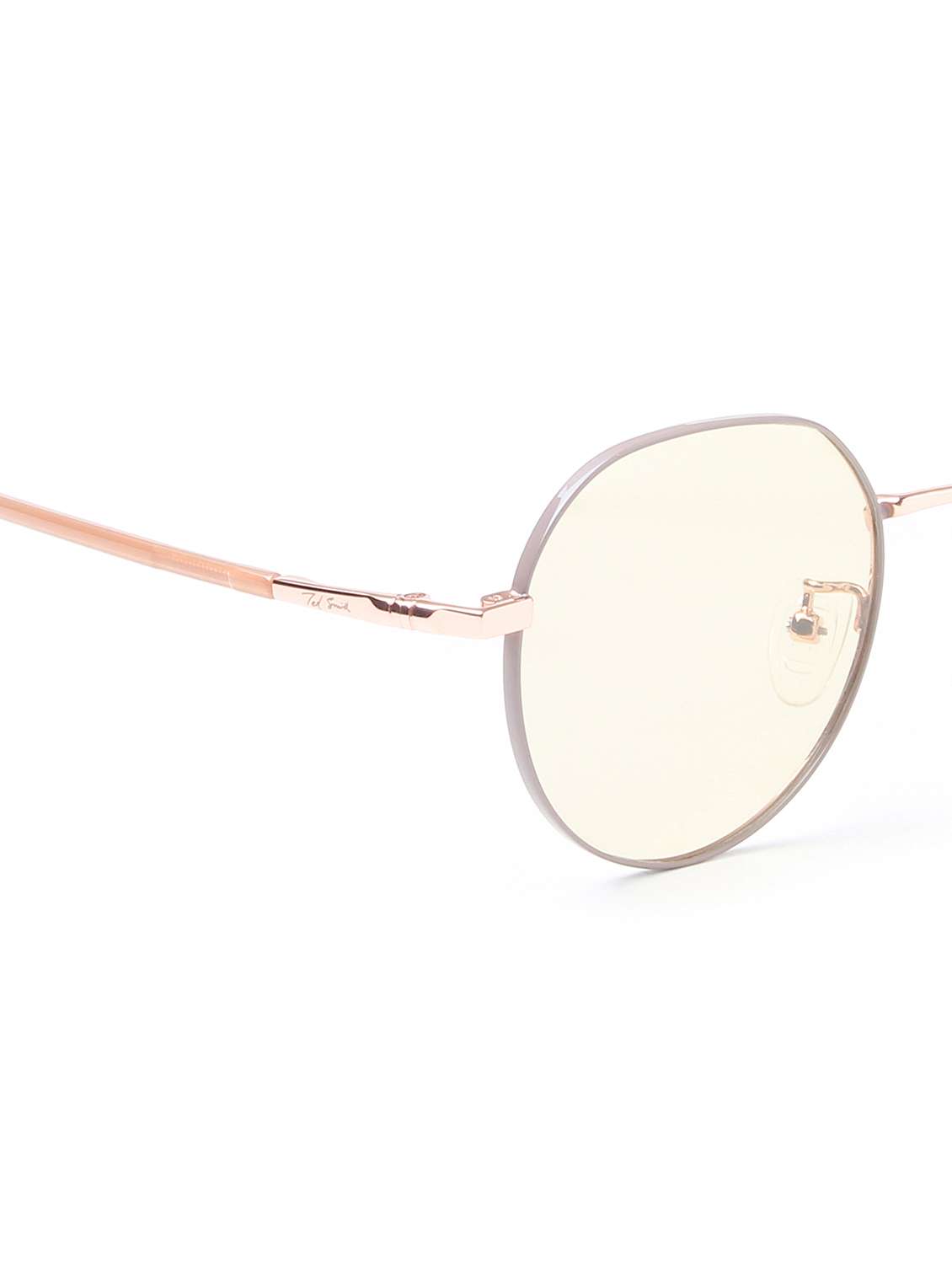 Ted Smith Unisex Clear Premium Metal Sunglasses With Polarized Lenses. - 22499912 -  Standard Image - 5