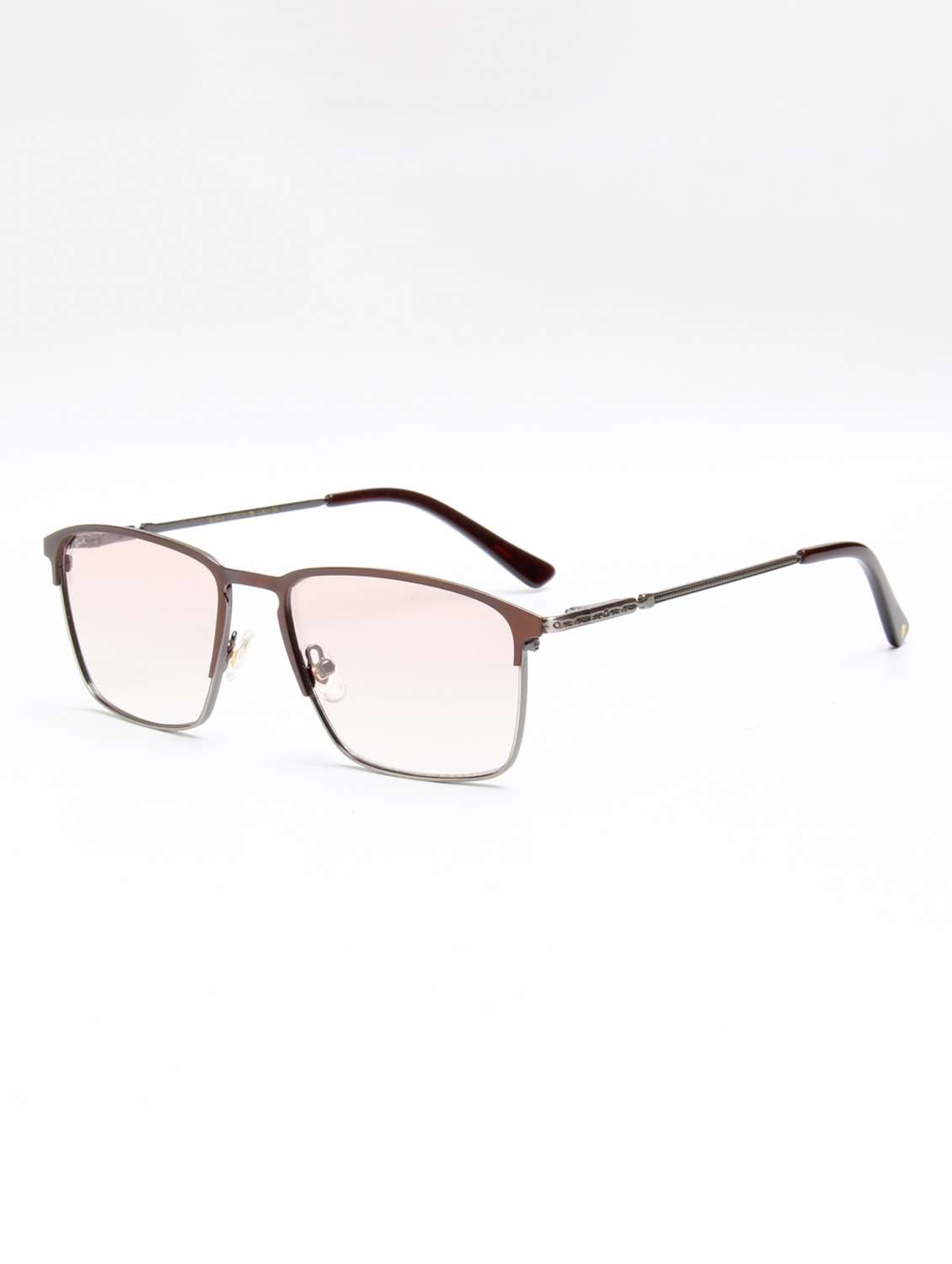 Ted Smith Unisex Pink Lens & Brown Browline Sunglasses - 22499922 -  Standard Image - 3