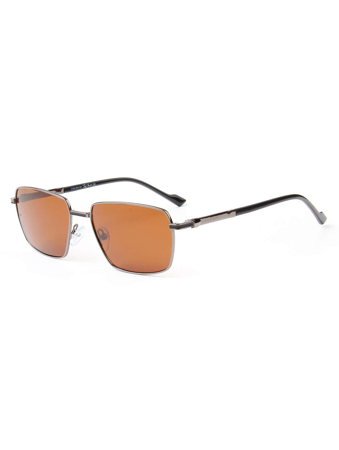 ted smith unisex aesthetic-bold gold-purple oval sunglasses with uv protected lens - 22499936 -  Standard Image - 3