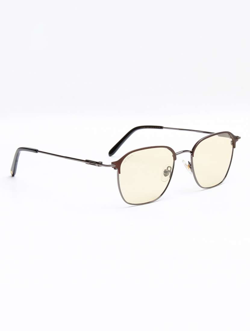 ted smith unisex brown lens & brown browline sunglasses - 22499955 -  Standard Image - 3