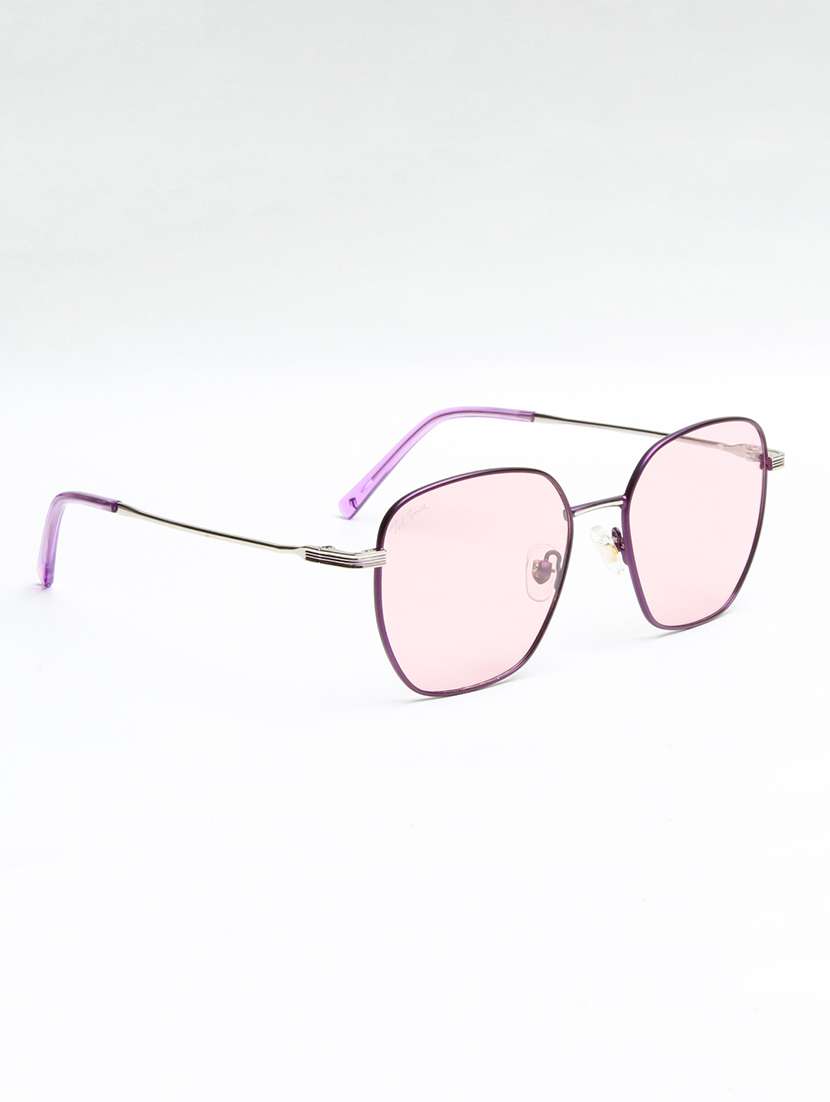 Ted Smith Unisex Pink Lens & Purple Wayfarer Sunglasses With - 22499974 -  Standard Image - 3