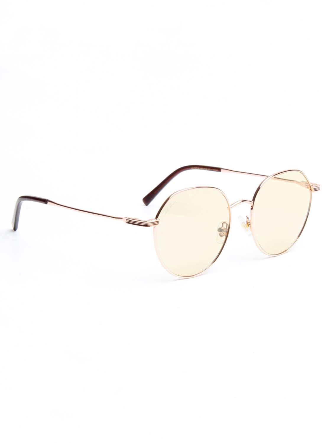 Ted Smith Unisex Brown Lens & Gold-toned Round Sunglasses With - 22499983 -  Standard Image - 3
