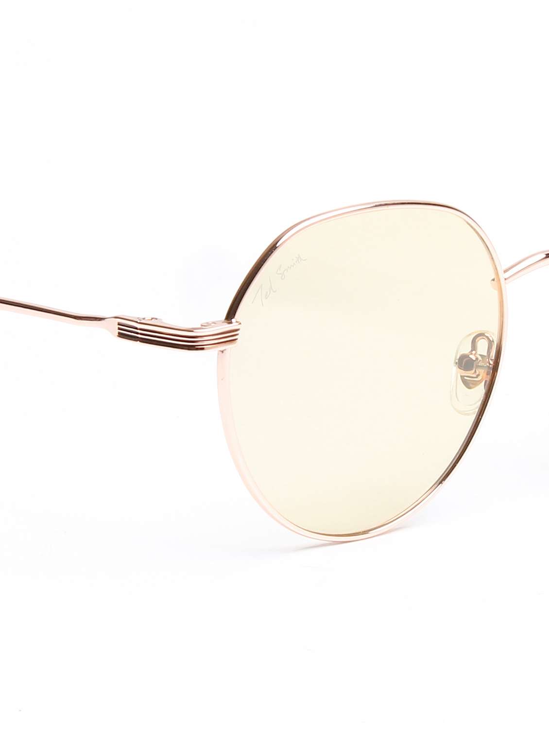 Ted Smith Unisex Brown Lens & Gold-toned Round Sunglasses With - 22499983 -  Standard Image - 5