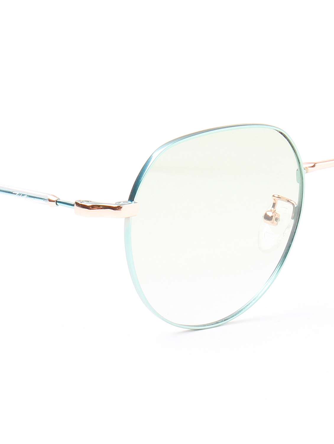 ted smith unisex round metal blue-green sunglasses with polarized lenses - 22499989 -  Standard Image - 5