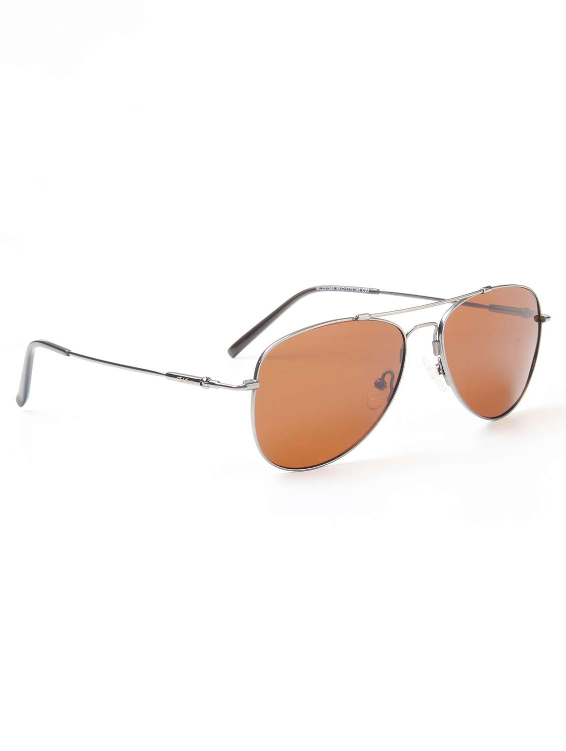 ted smith unisex aviator metal gunmetal-brown sunglasses with polarized lenses - 22500015 -  Standard Image - 3