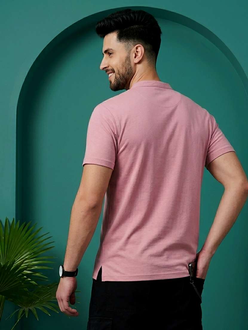 men solid short sleeve regular fit t-shirt - 22500034 -  Standard Image - 3