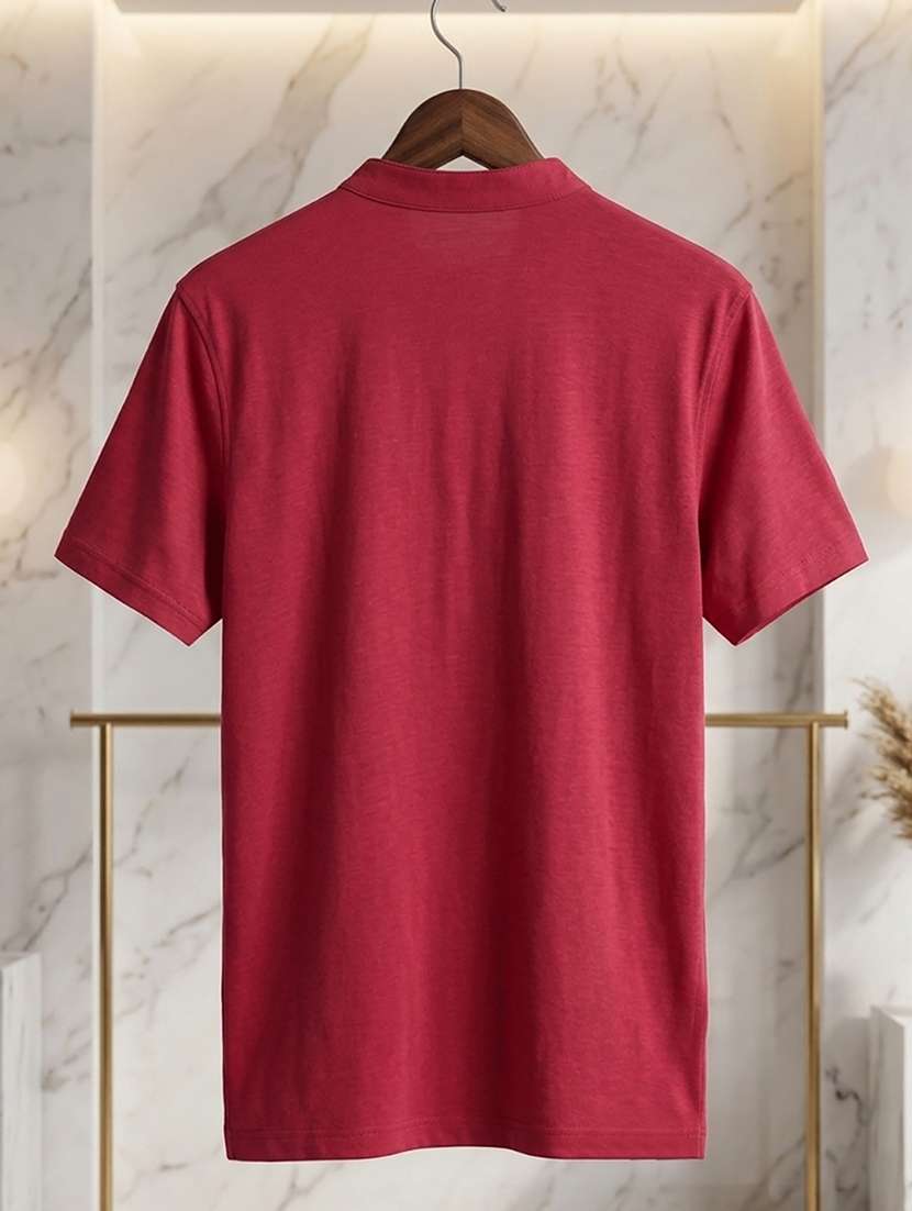 men solid short sleeve regular fit t-shirt - 22500055 -  Standard Image - 5
