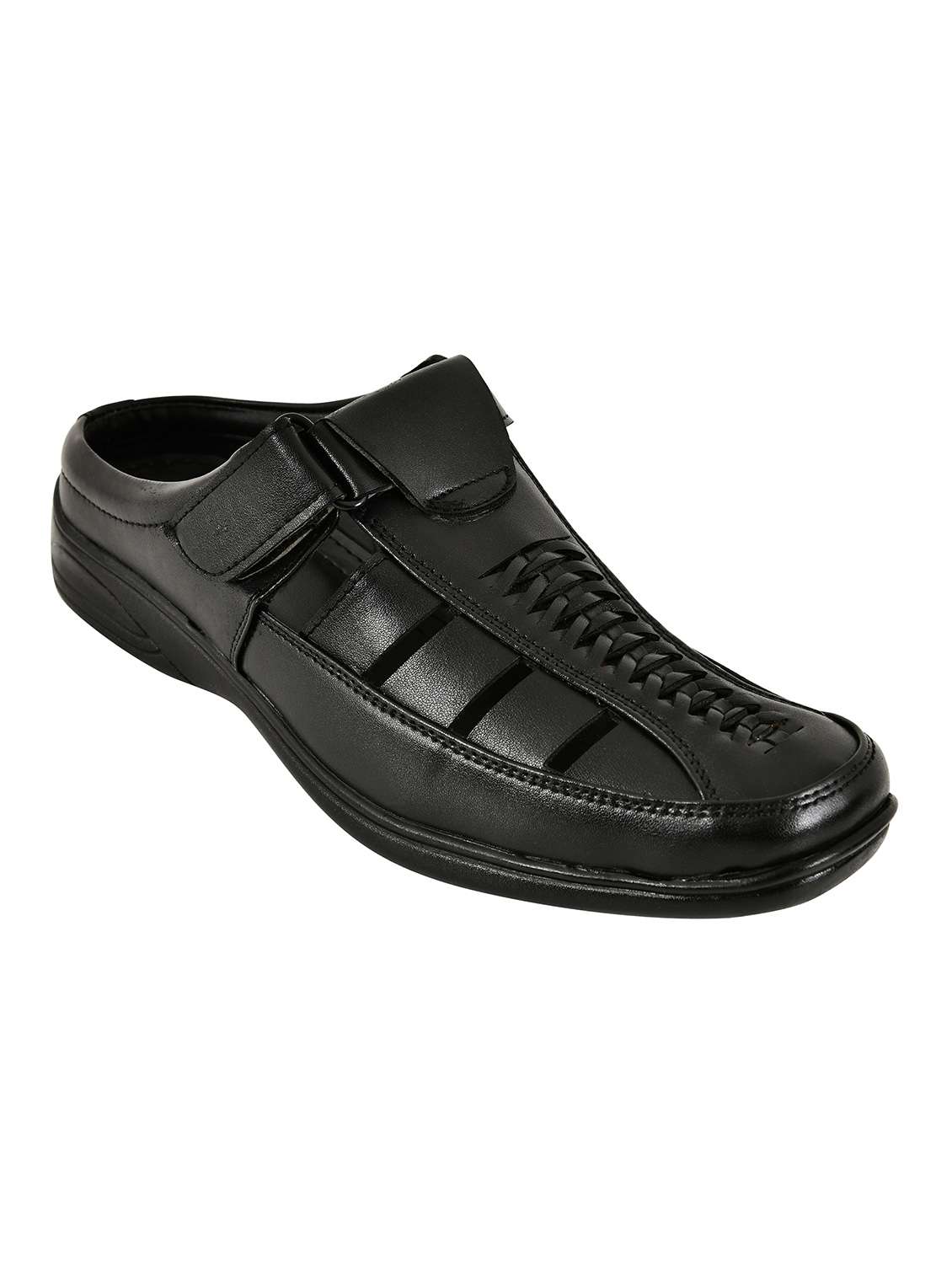 men solid slip on sandal