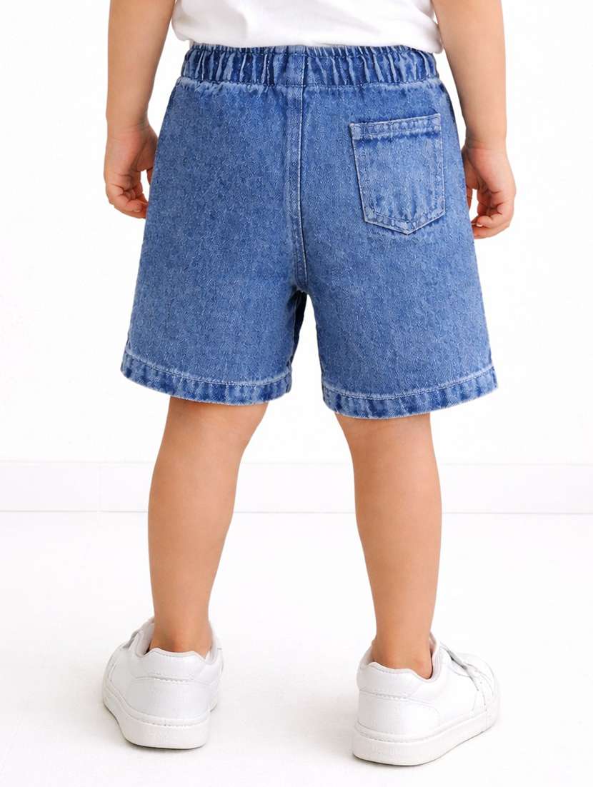 boys printed mid rise regular shorts - 22500178 -  Standard Image - 3