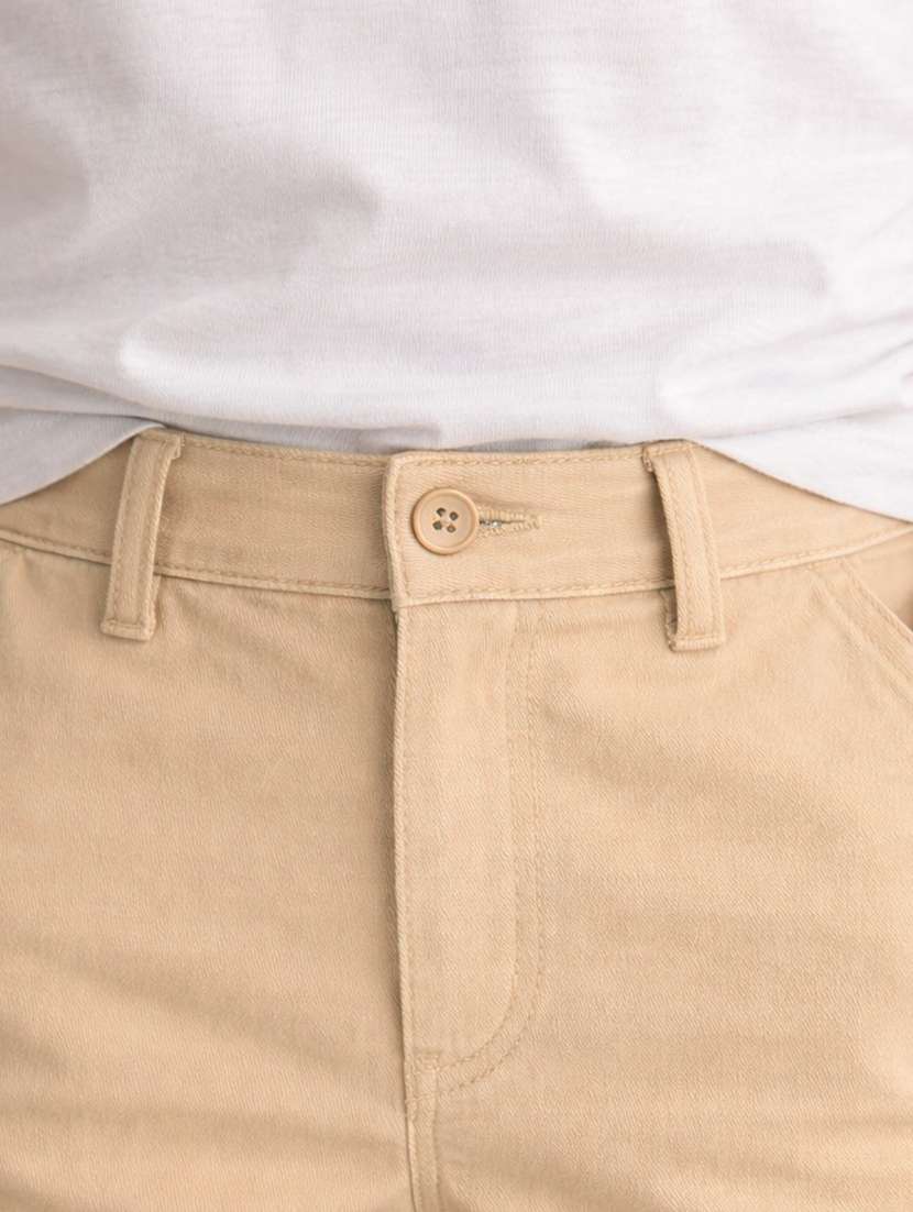 boys solid mid rise chinos casual trouser - 22500218 -  Standard Image - 3