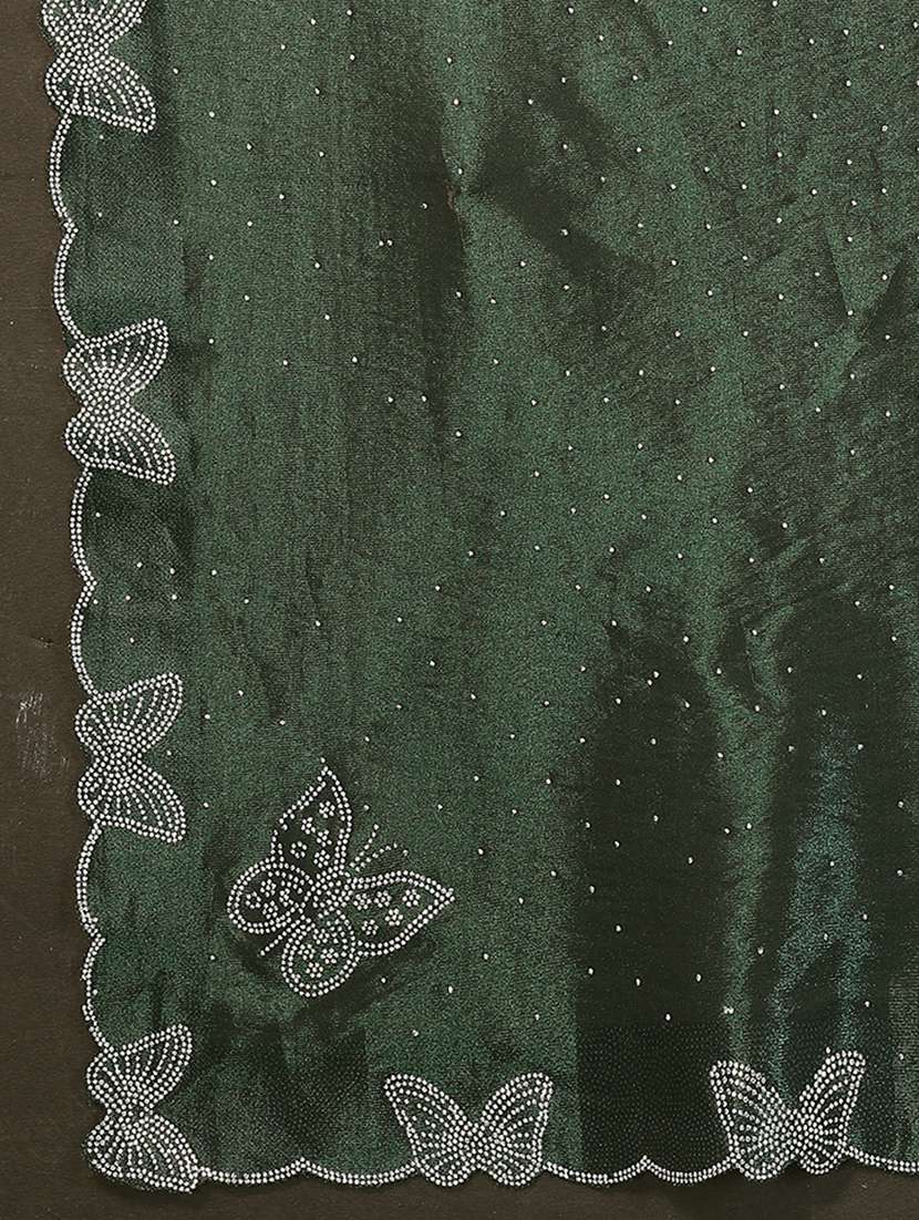 women solid with work embellished saree with blouse - 22500264 -  Standard Image - 5