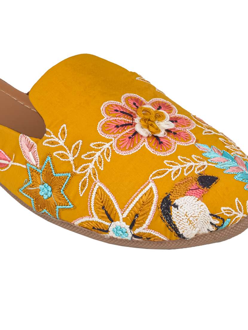 women embroidered slip on mules - 22500276 -  Standard Image - 3