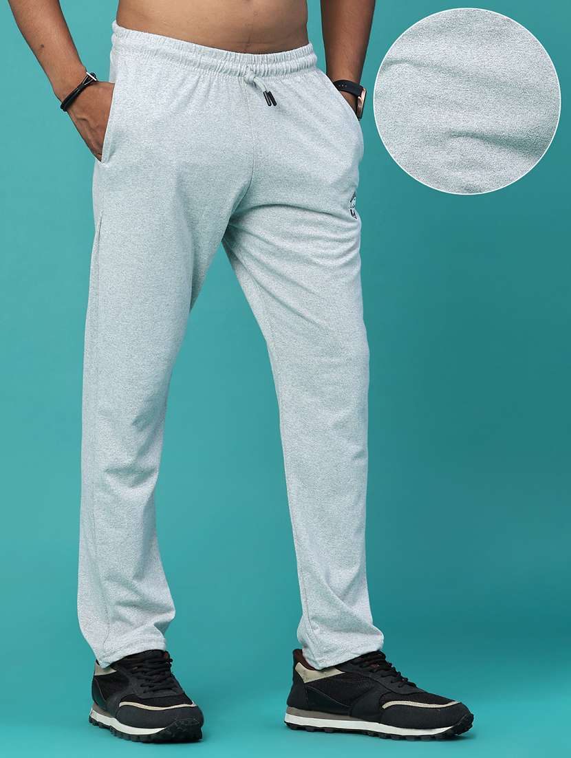 Men Melange Mid Rise Regular Fit Track Pant - 22500419 -  Standard Image - 3