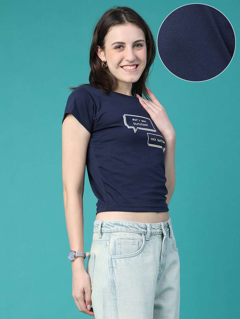 Women Printed Short Sleeves Regular Fit T-shirt - 22500790 -  Standard Image - 3