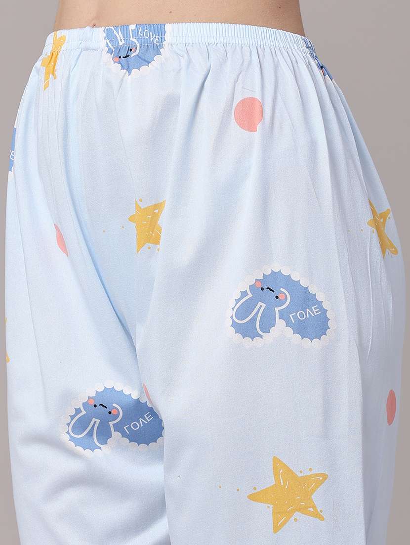 women printed round neck top and shorts set - 22500998 -  Standard Image - 5