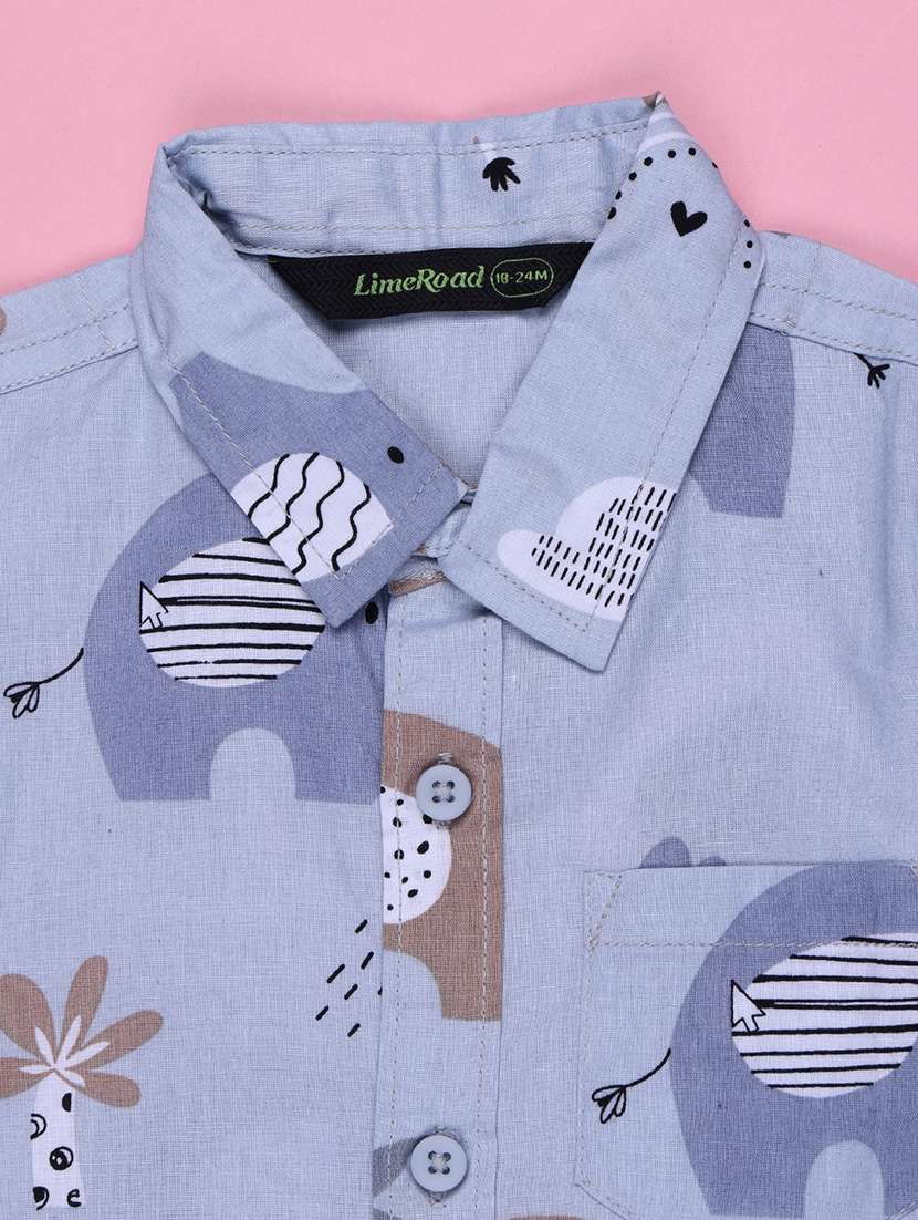 Boys Printed Long Sleeves Regular Shirt - 22501184 -  Standard Image - 3