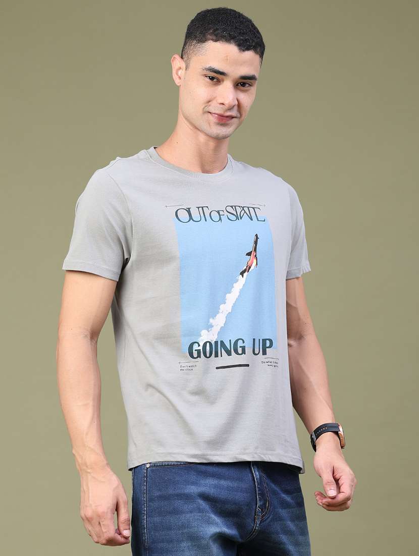 Men Printed Short Sleeve Regular Fit T-shirt - 22501388 -  Standard Image - 3