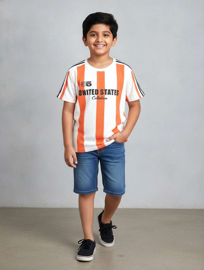 boys striped short sleeve t-shirt