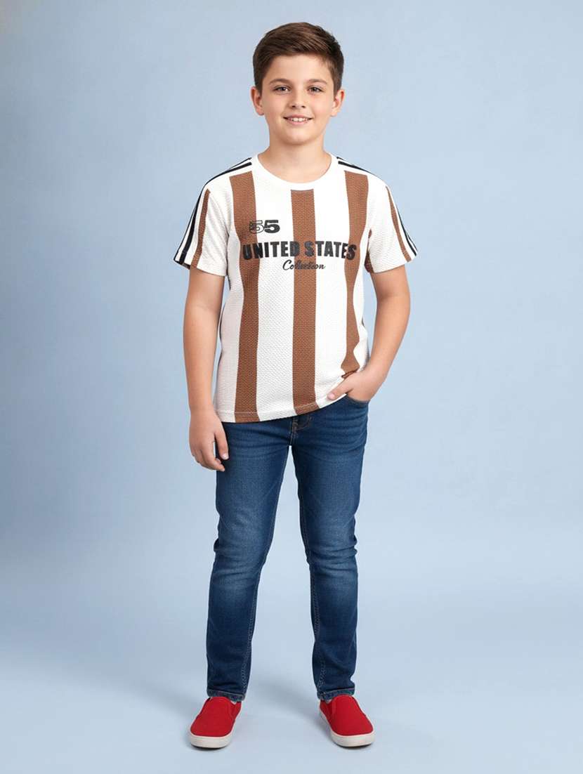 boys striped short sleeve t-shirt