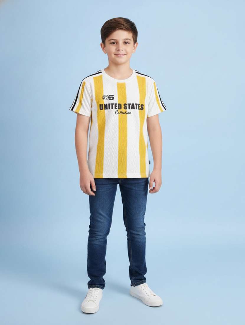 boys striped short sleeve t-shirt