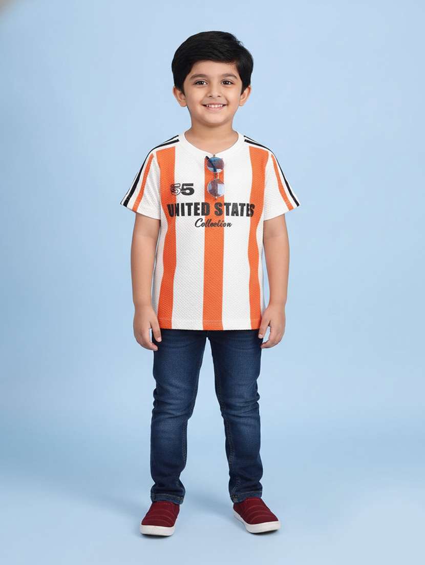 boys striped short sleeve t-shirt