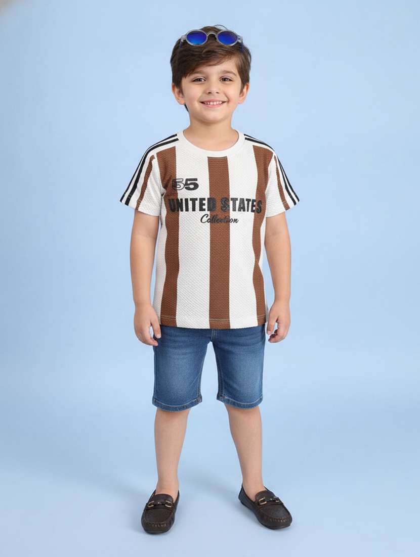 boys striped short sleeve t-shirt