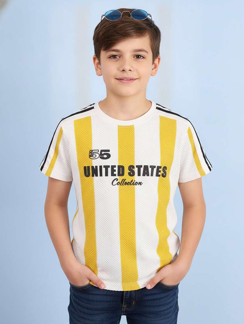 boys striped short sleeve t-shirt