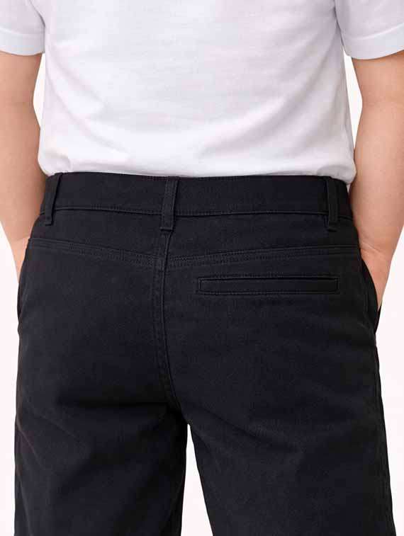 men solid mid rise slim fit trouser - 22501764 -  Standard Image - 5