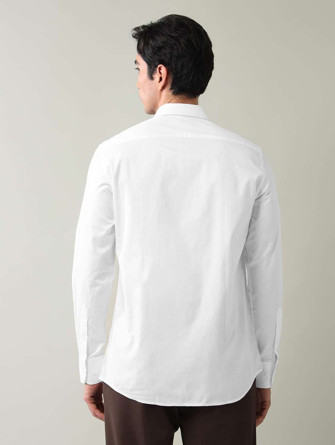 men solid long sleeve regular fit formal shirt - 22501945 -  Standard Image - 3