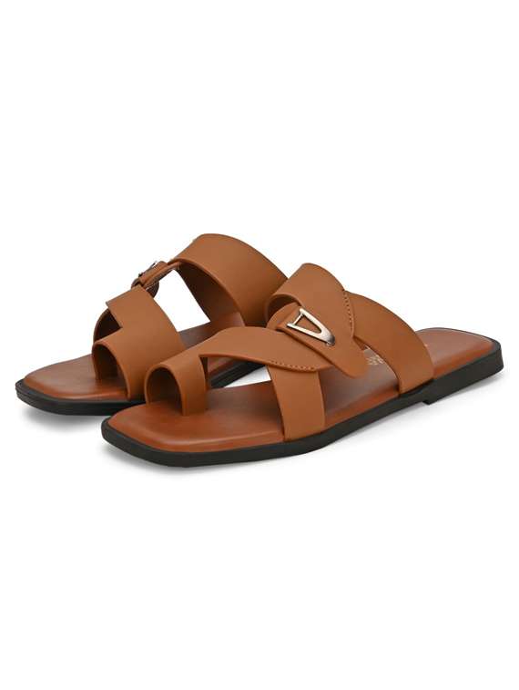 men solid one toe sandal 