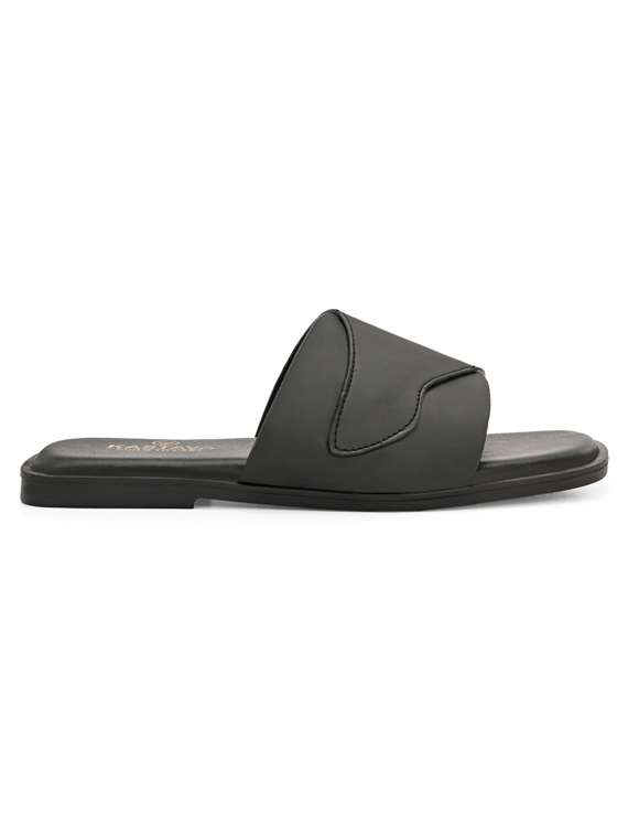 men black slip on sandal - 22502109 -  Standard Image - 3