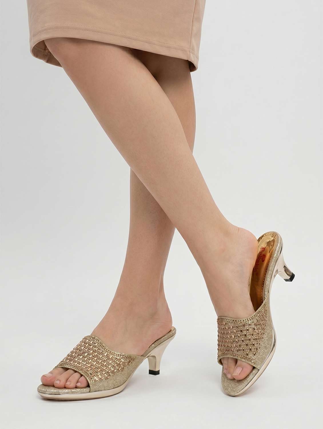women embellished slip on sandal - 22502174 -  Standard Image - 5