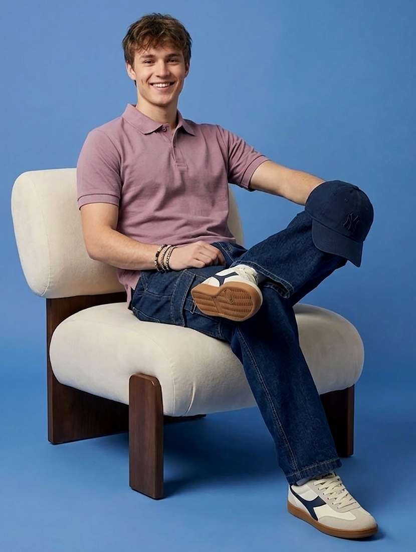 men solid short sleeve regular fit polo t-shirt - 22502341 -  Standard Image - 3