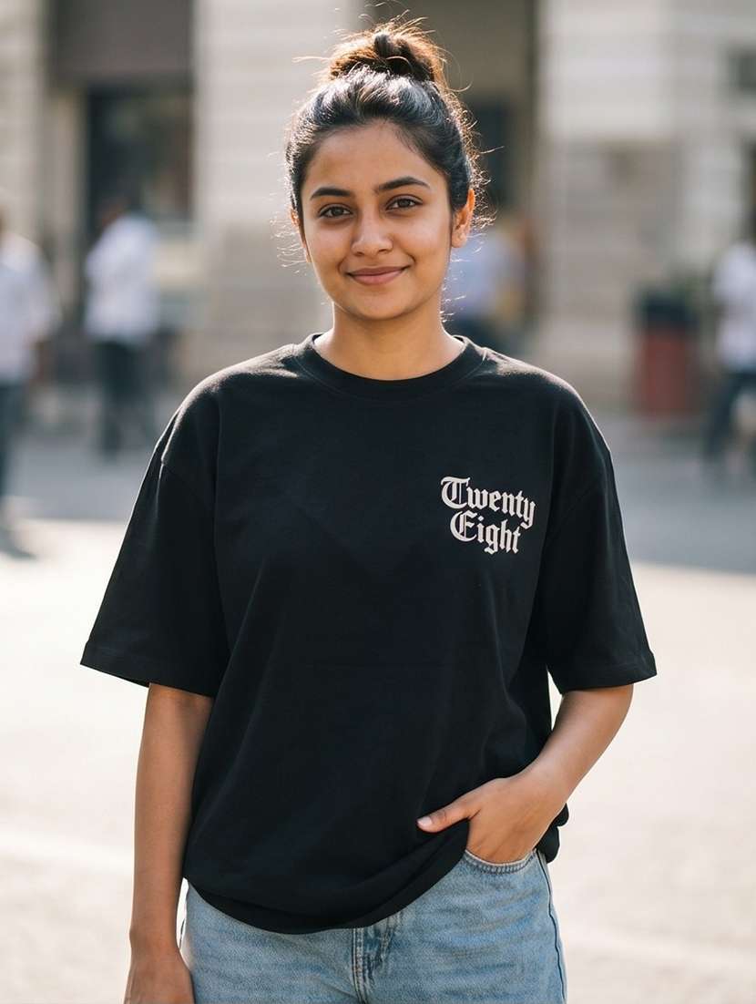 women logo print short sleeve oversized t-shirt