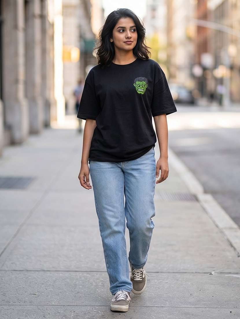women graphic short sleeve oversized t-shirt - 22502456 -  Standard Image - 3