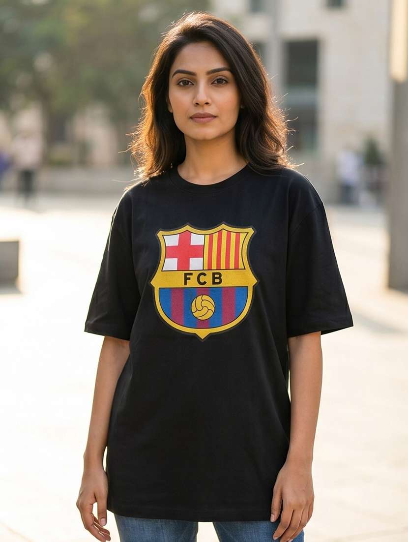 women front print short sleeve oversized t-shirt