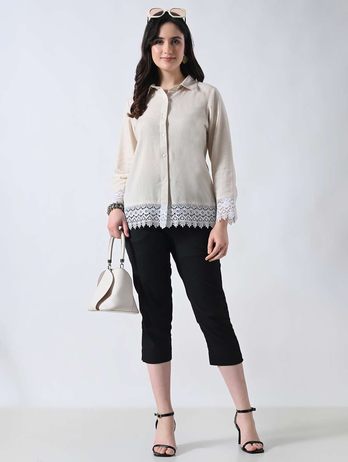 women solid long sleeves shirt - 22502623 -  Standard Image - 5