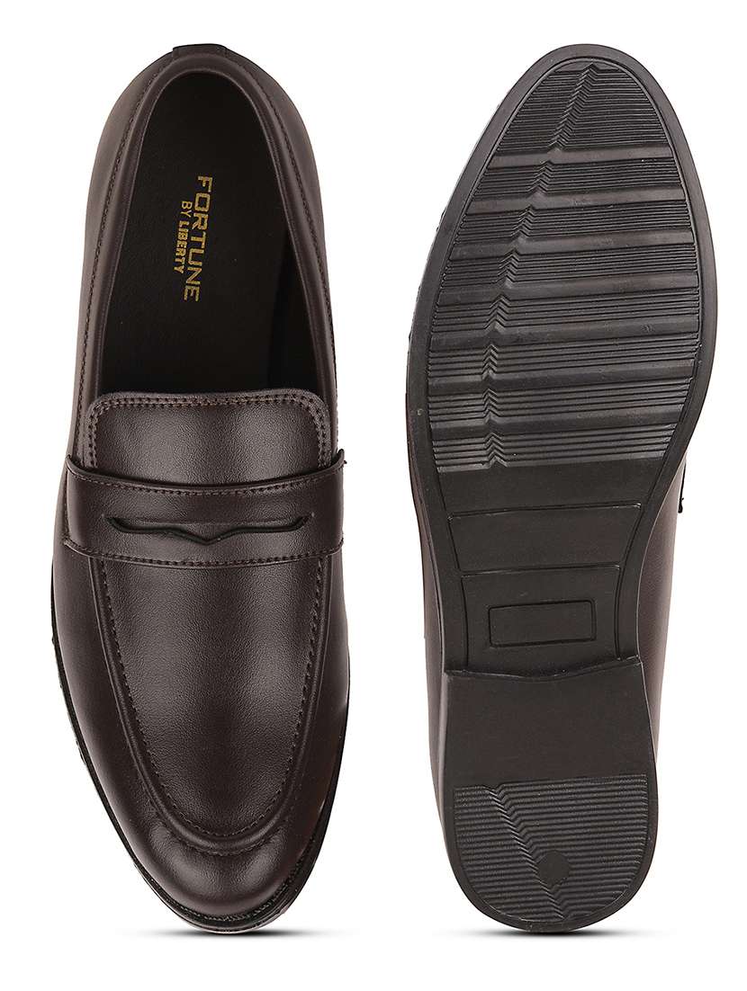 men brown slip on loafer - 22502648 -  Standard Image - 5