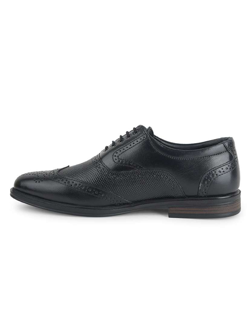 men black lace-up brouge - 22502703 -  Standard Image - 3