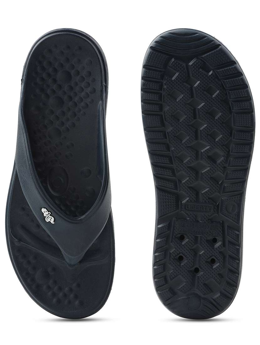 men blue toe separator slipper - 22502706 -  Standard Image - 5